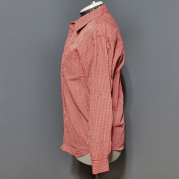 Vintage Old Navy Womens Plaid Button Down Shirt Red White Size XXL - Picture 2 of 7